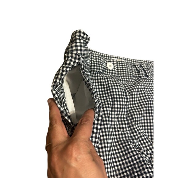 Talbots Women Chino Shorts 16 Cotton Gingham Plaid Coastal Preppy Classic Golf - Picture 7 of 9